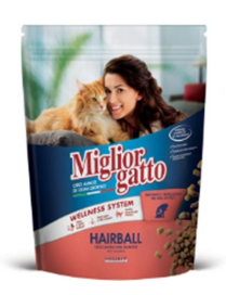 MIGLIOR GATTO CROCCANT HAIRBALL 800gr SA