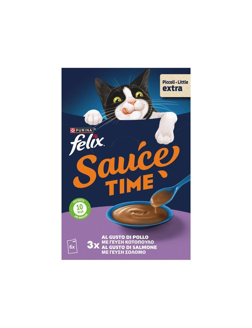 FELIX EXTRA SAUCES POLLO-SALMONE 6x40gr