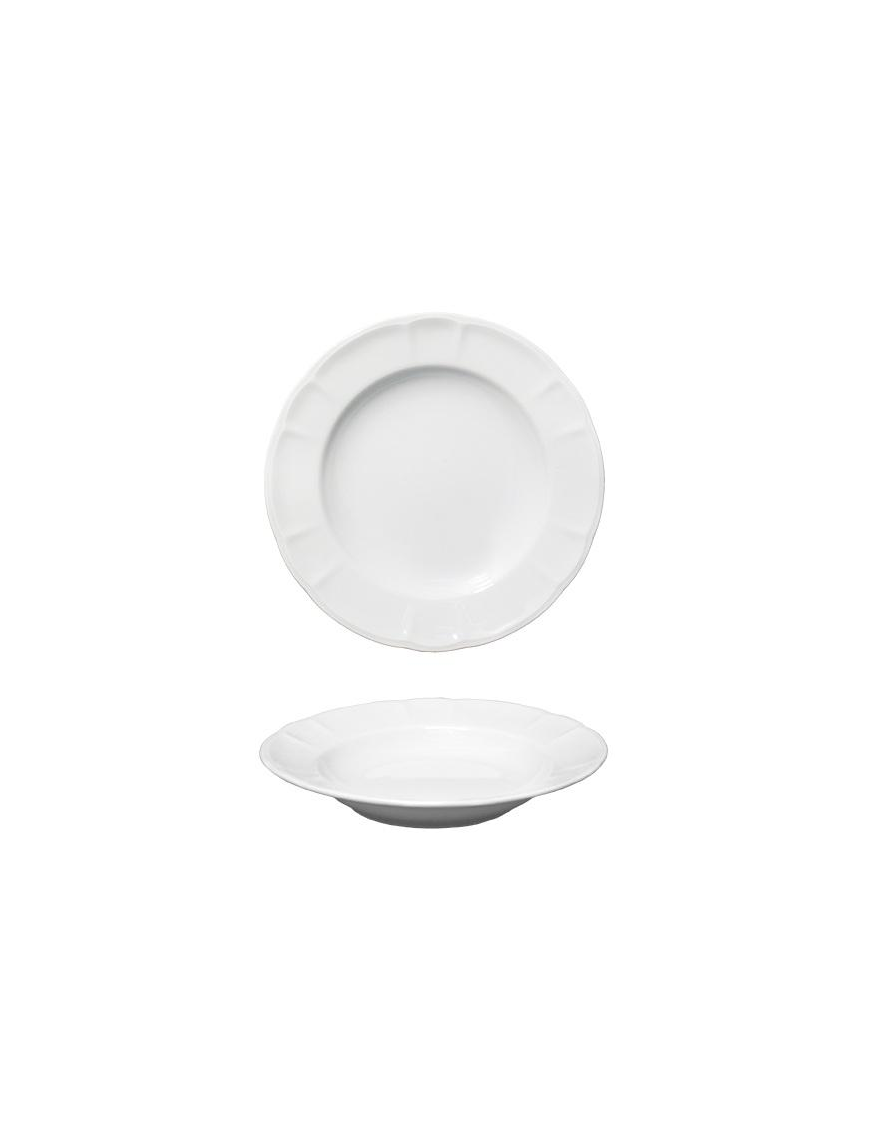 LONDRA BIANCO PIATTO FONDO 23cm 19003