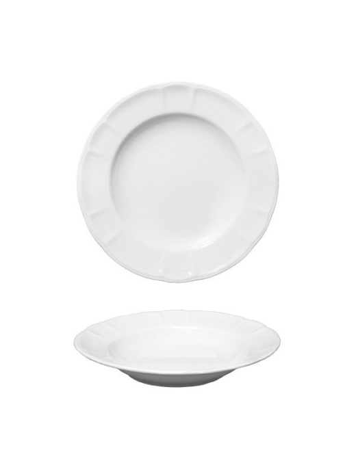 LONDRA BIANCO PIATTO FONDO 23cm 19003