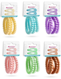 ELASTICO CAPELLI 3pz + CLICK CLACK 2pz