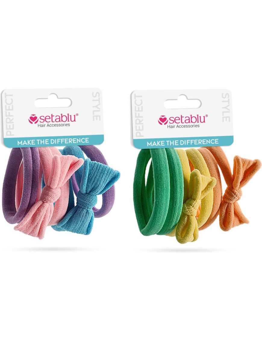 ELASTICI CAPELLI 6pz FIOCCHETTO 62299