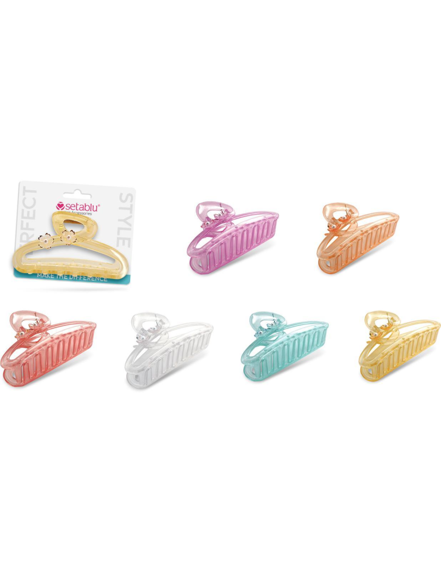 PINZA CAPELLI C/FIORI 9cm 62317