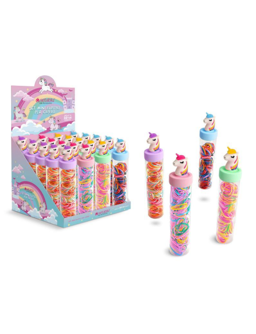 ELASTICI CAPELLI TUBO 200pz ASS. 62342