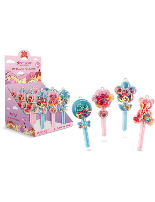 ELASTICI CAPELLI TUBO  60pz ASS. 62338