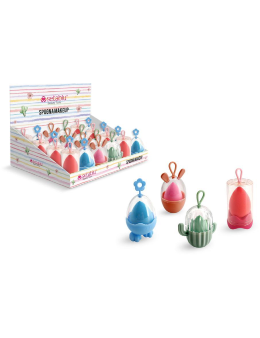 SPUGNETTE MAKE UP C/SUPPORTO 62373