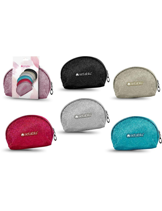 BEAUTY CASE GLITTER 15x9cm 03643