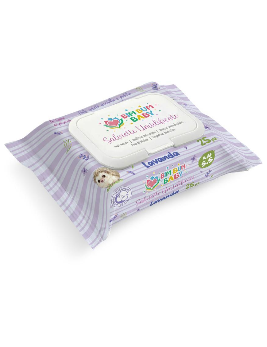 SALVIETTINE 25pz BABY LAVANDA 62702