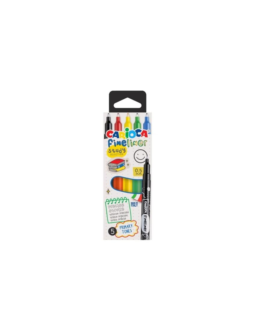 CARIOCA FINELINER STUDY 5pcs
