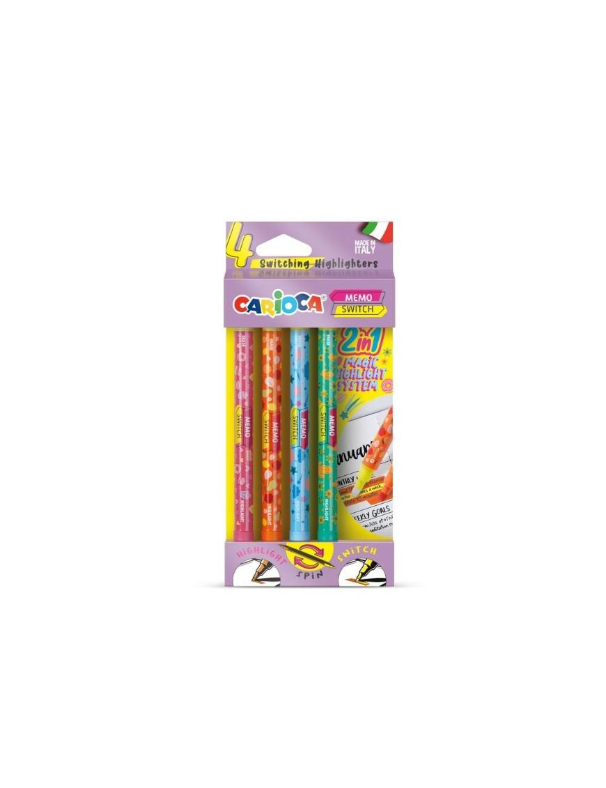 CARIOCA SWITCH HIGHLIGHTER 4pcs