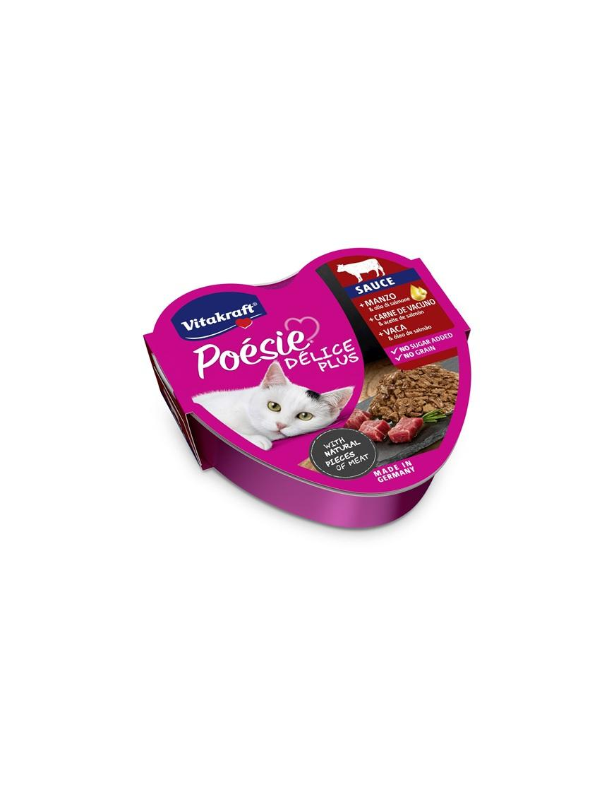 L.PET POESIE DELICE PLUS MANZO+OLIO 85gr