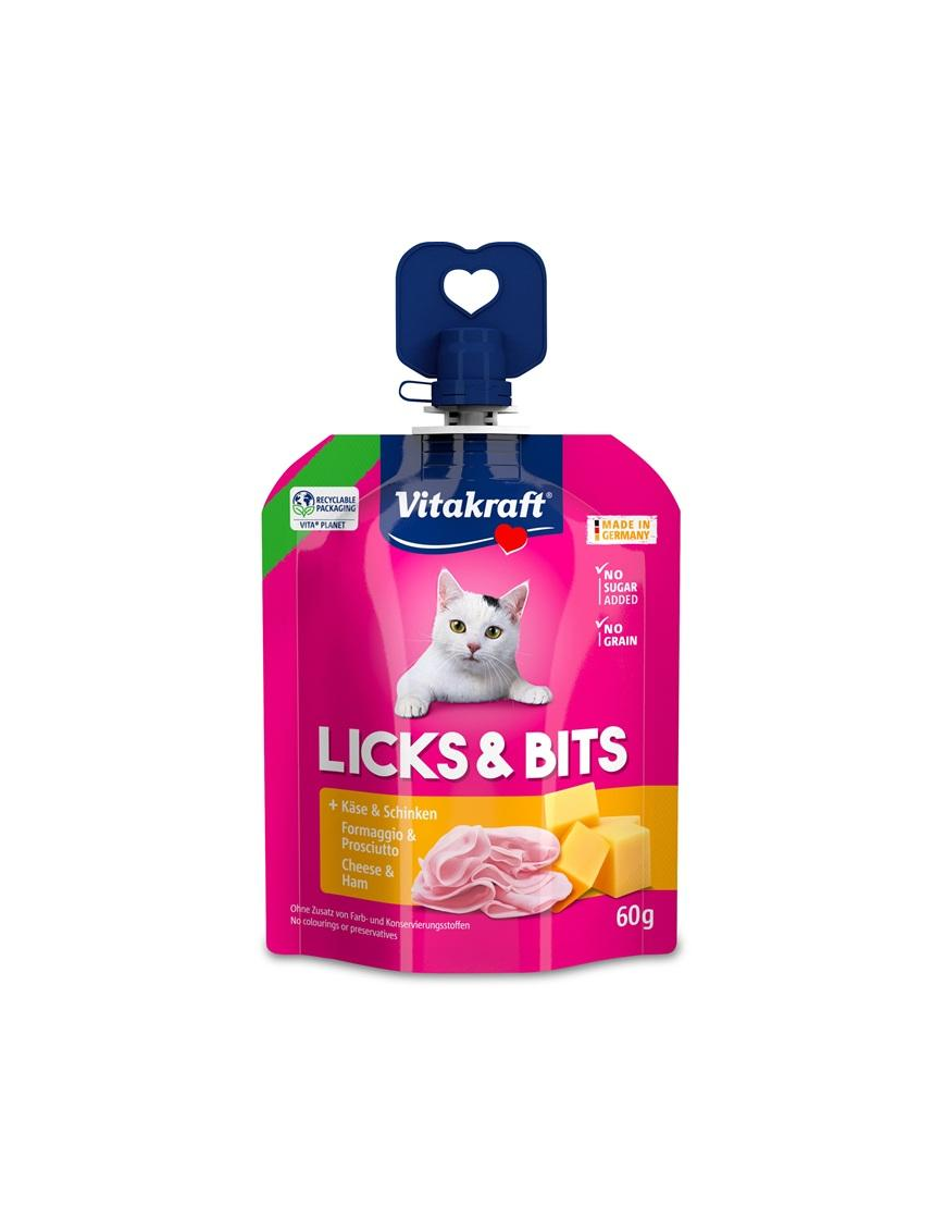 L.PET LICKSeBITS FORMAGGIO+PROSCIUT 60gr