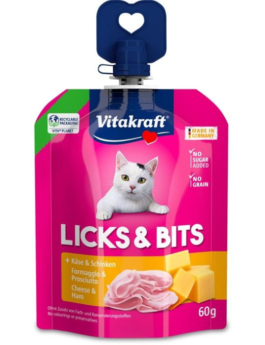 L.PET LICKSeBITS FORMAGGIO+PROSCIUT 60gr