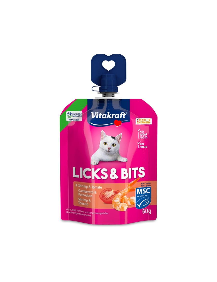 L.PET LICKSeBITS GAMBERETTI+POMOD 60gr