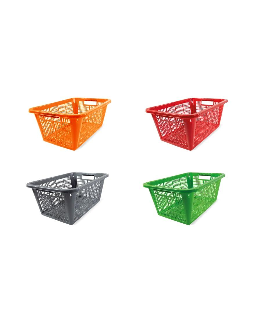 CESTA MULITIUSO 60x40x25 CENTIMETRI COLORI ASSORTITI