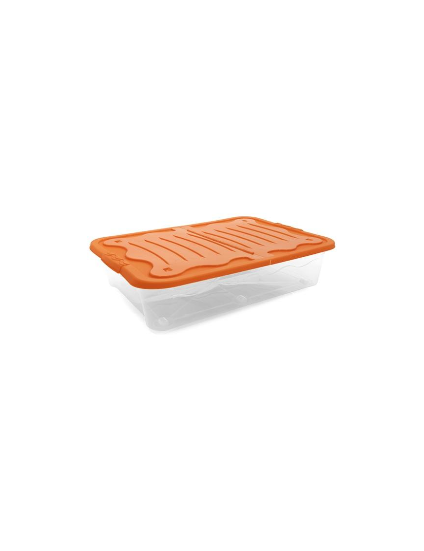 DUO LINE CONTAINER 80x60x17 CENTIMETERS ORANGE