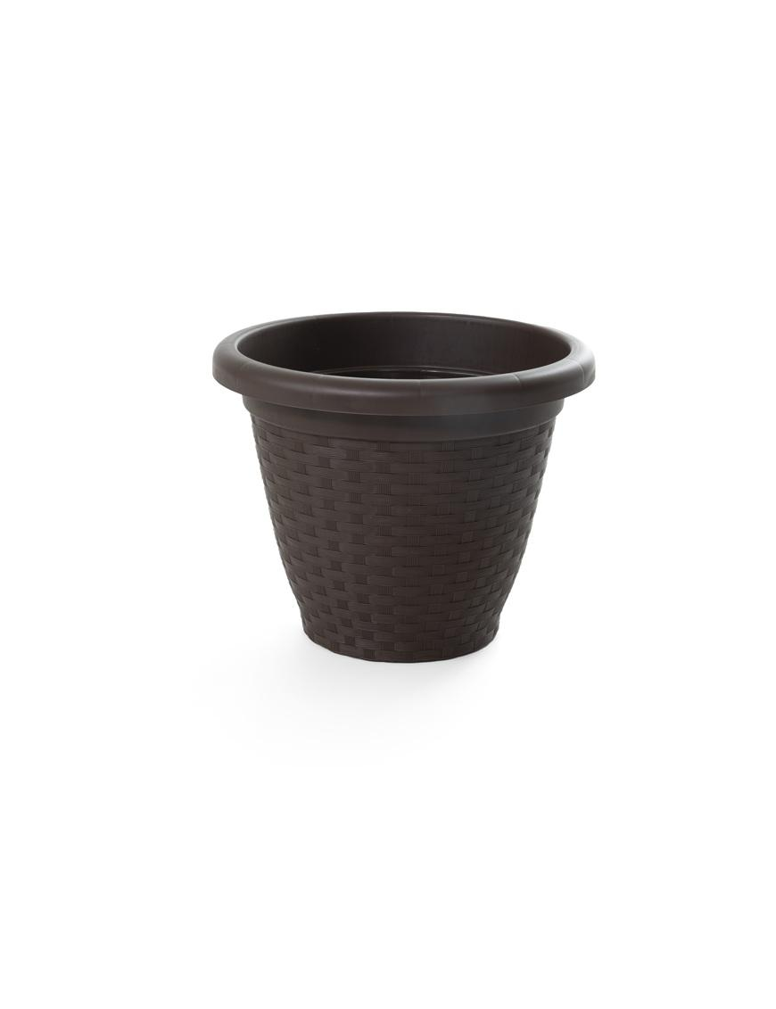 RATTAN LINE VASE DIAMETER 25 CENTIMETERS WENGE'