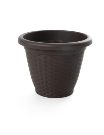 RATTAN LINE VASE DIAMETER 35 CENTIMETERS WENGE'