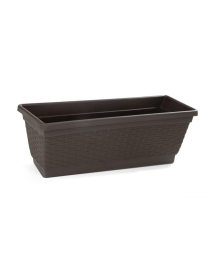 RATTAN LINE PLANTER 50 CENTIMETERS WENGE'