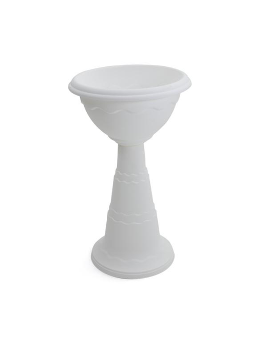 CALICE VULCANO 40 CENTIMETRI ALTEZZA 72 CENTIMETRI BIANCO
