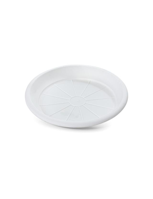 SAUCER FOR WHITE DUPLAST POT DIAMETER 30 CENTIMETERS