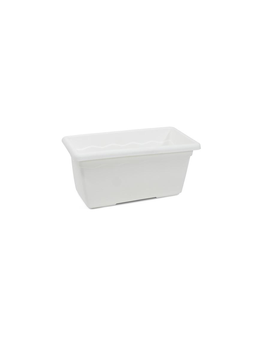 VULCANO WHITE PLANTER 80 (80x39x34 CENTIMETERS)