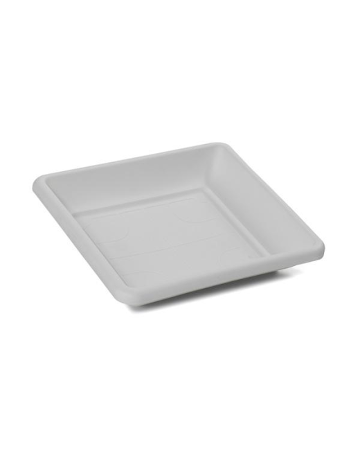 WHITE SQUARE SAUCER FOR 45 CENTIMETER DUPLAST POT