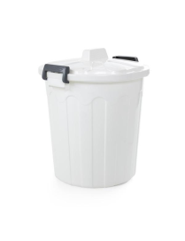 BIDO' 50 LITER WHITE WASTE BIN