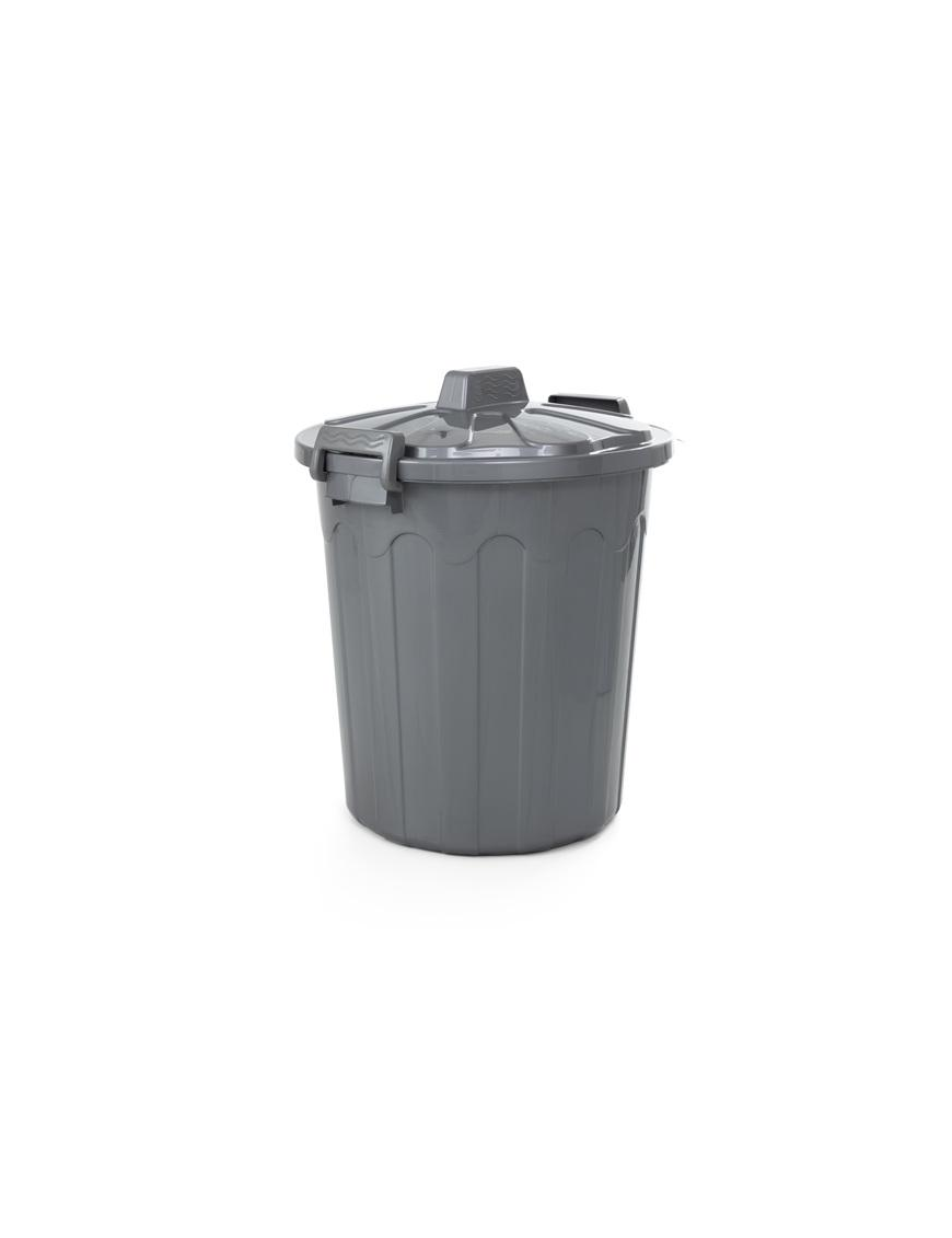 BIDO' WASTE BIN 50 LITERS SILVER
