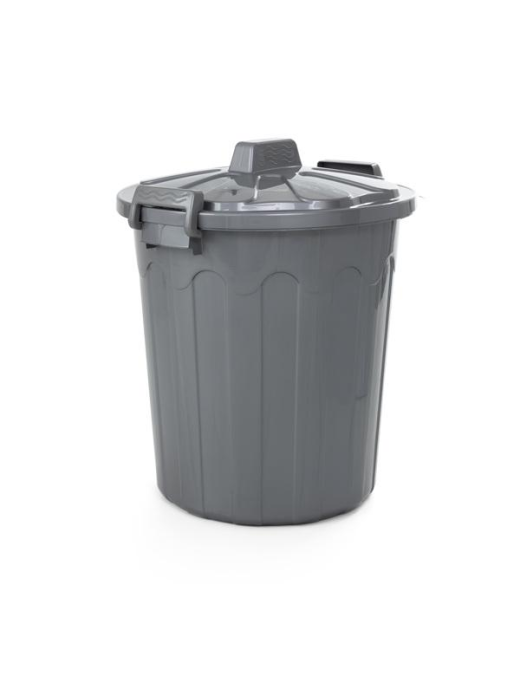 BIDO' WASTE BIN 50 LITERS SILVER