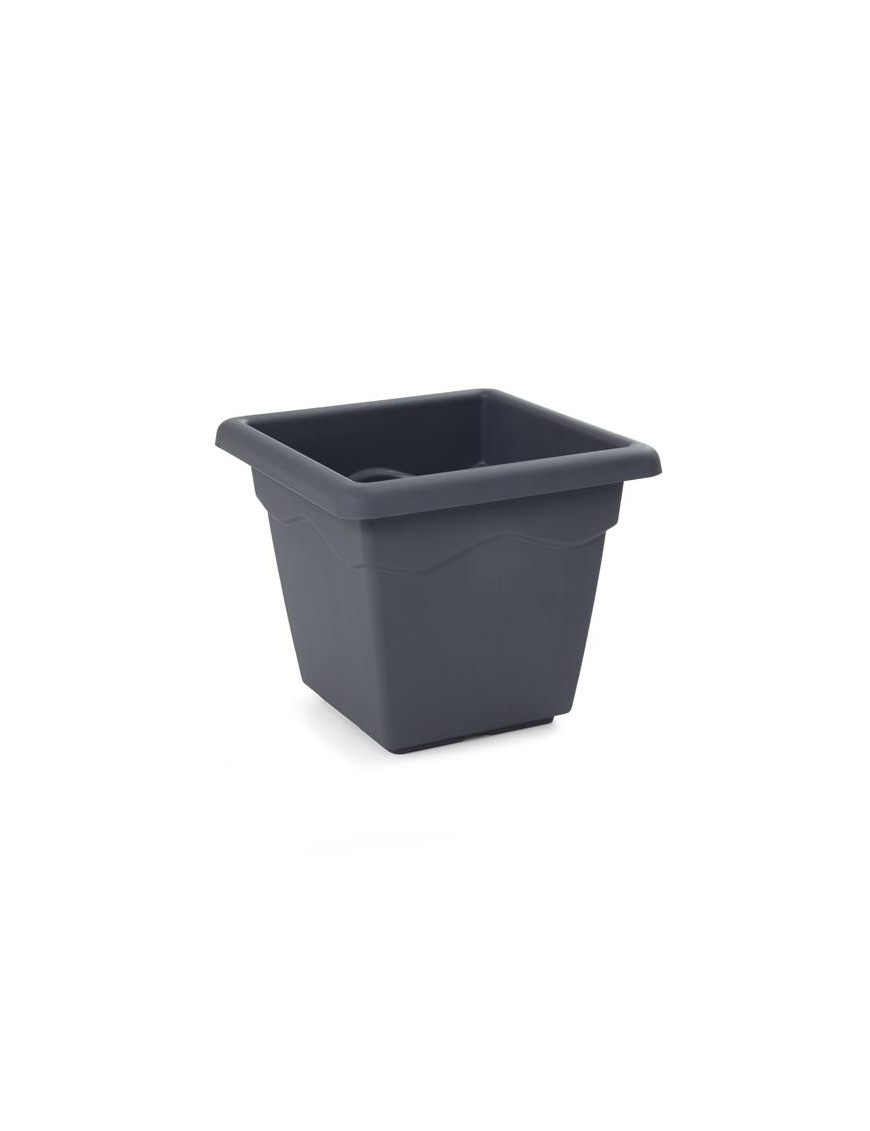 VULCANO SQUARE ANTHRACITE VASE 45cm