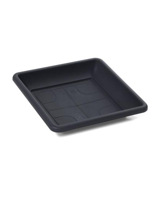 SOTTOVASO QUADRO ANTRACITE X VASO VULCANO 32cm (26x26x5.7cm h)