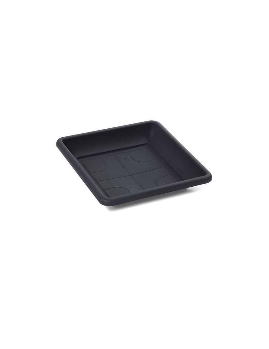SOTTOVASO QUADRO ANTRACITE X VASO VULCANO 40cm (32x32x5.7cm h)