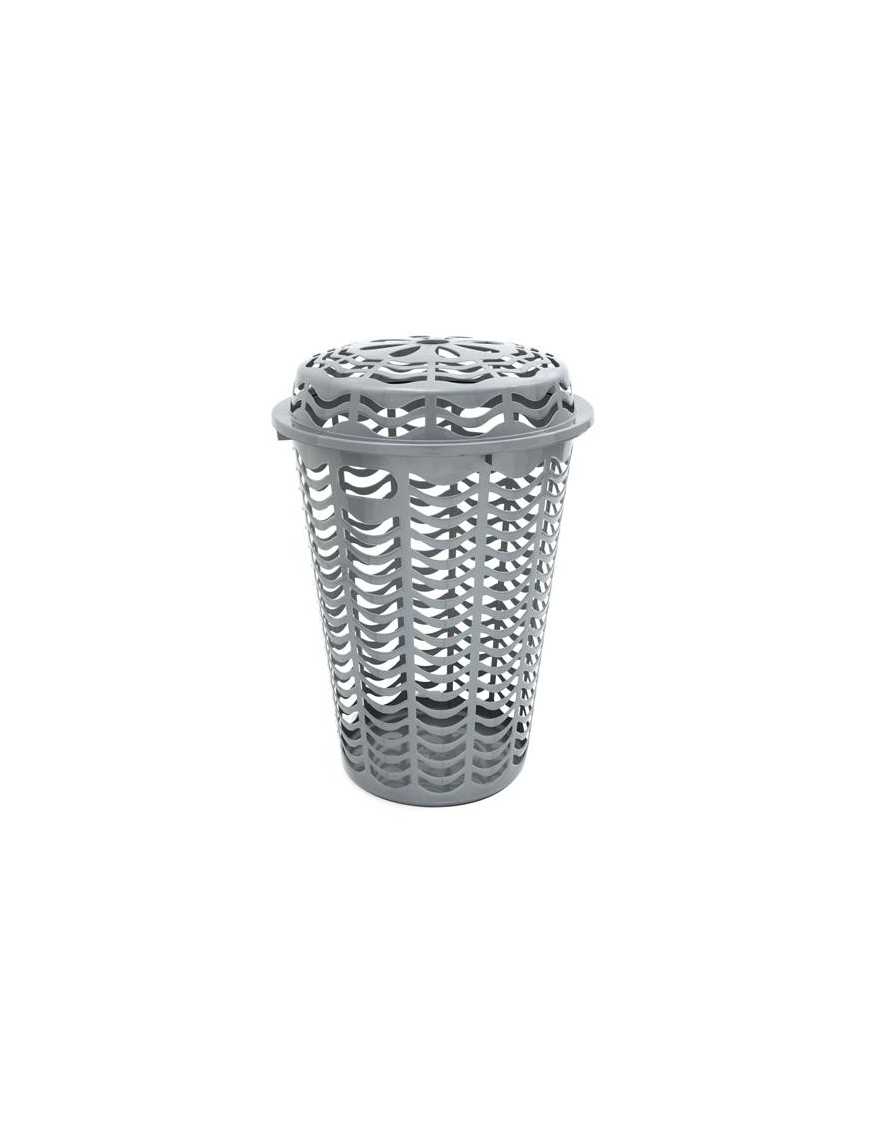 CESTA MILLEUSI CON COPERCHIO 46x67cm SILVER