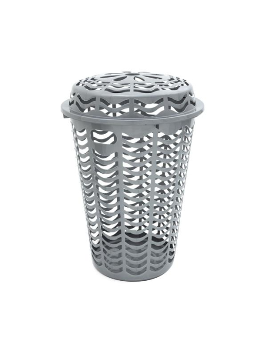 CESTA MILLEUSI CON COPERCHIO 46x67cm SILVER