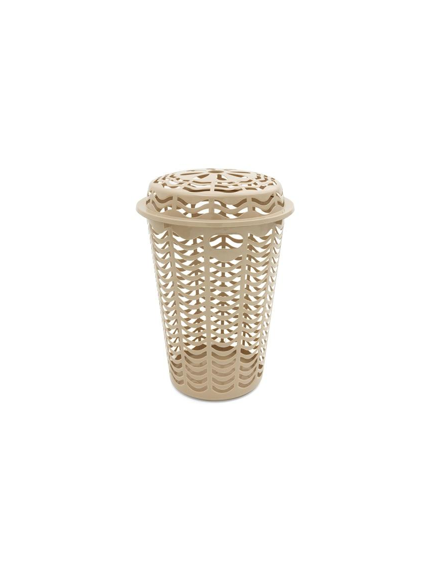 CESTA MILLEUSI CON COPERCHIO 46x67cm TORTORA