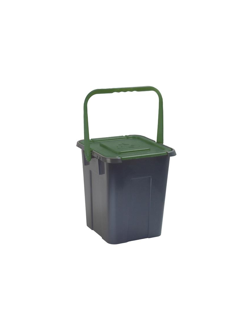 WASTE BIN CUBE 20lt GREEN 30X31X34Hcm