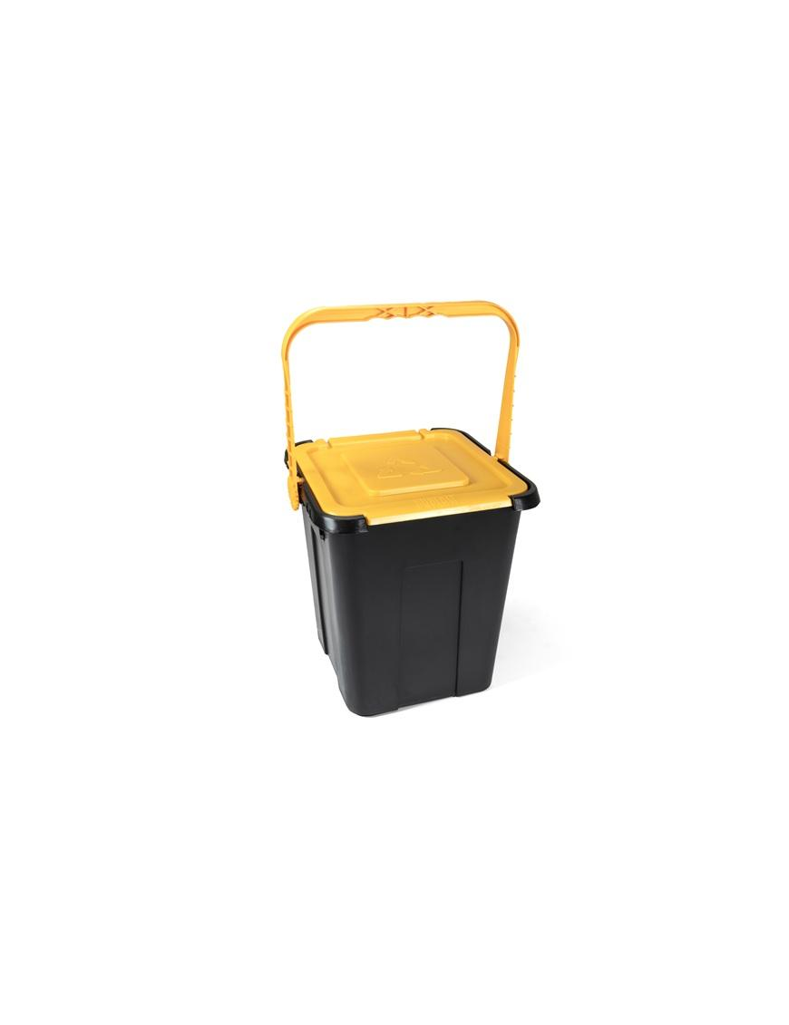 WASTE BIN CUBE 20lt YELLOW 30X31X34Hcm