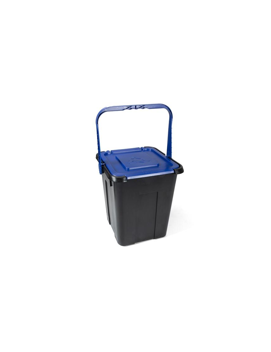 WASTE BIN CUBE 20lt BLUE 30X31X34Hcm