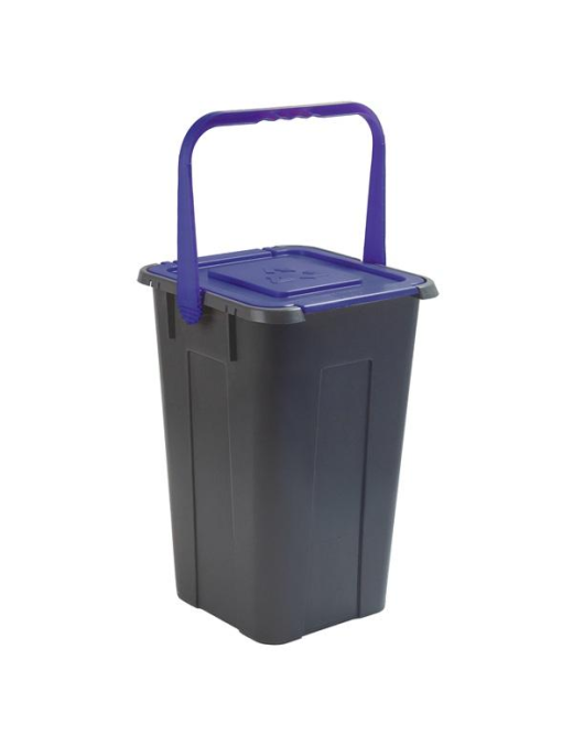 CUBE 30lt BLUE SEPARATE WASTE BIN