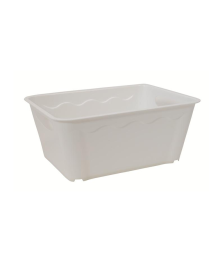 CESTINO VULCANO BIANCO 27x20x12cm