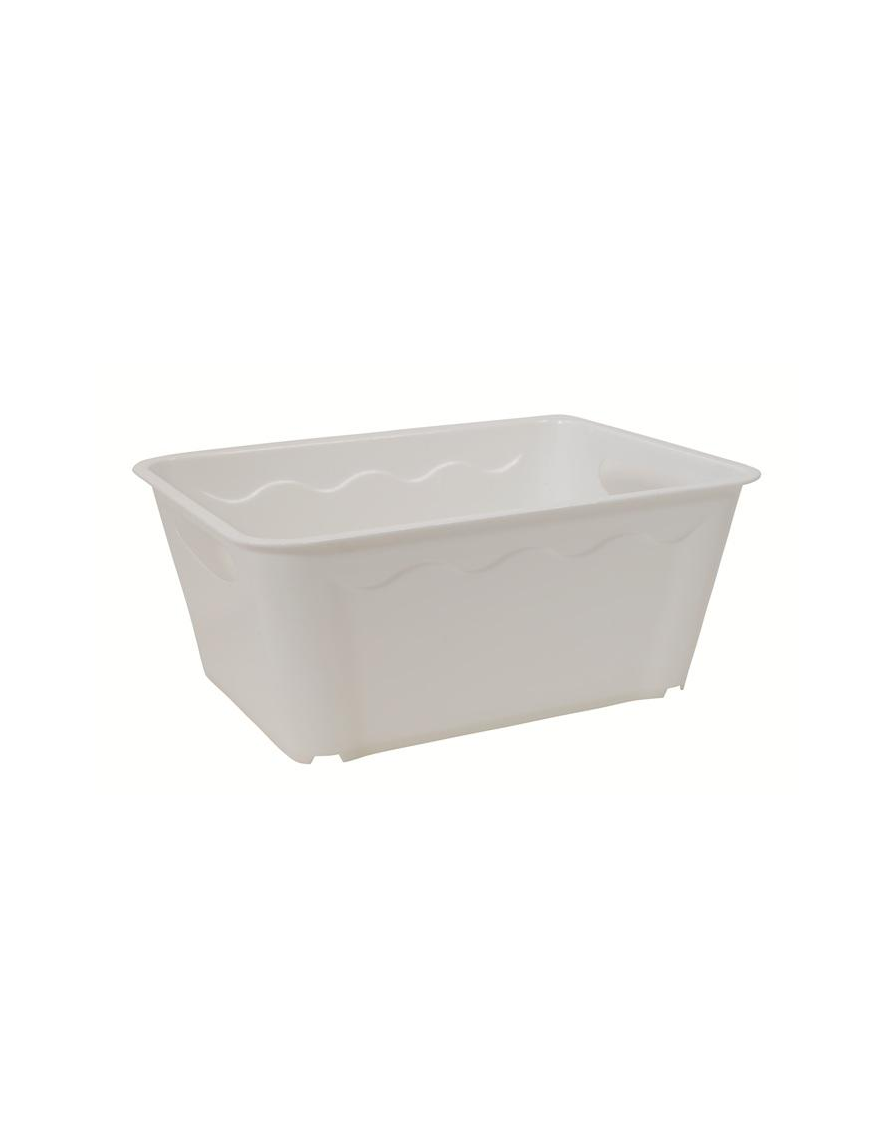 VULCANO WHITE BASKET 36x26x15cm