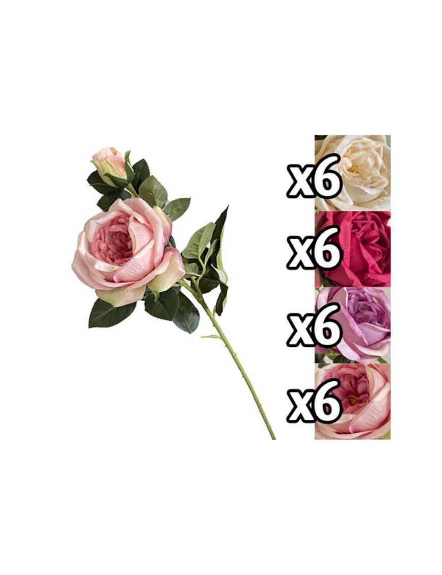 PINK STEM+BUDS 66 CENTIMETERS