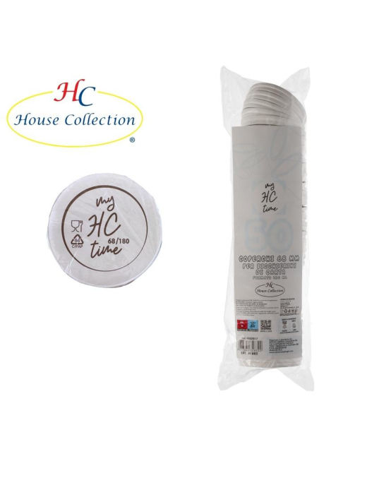 PAPER LID d.68mm 50 PIECES for 180ml glasses