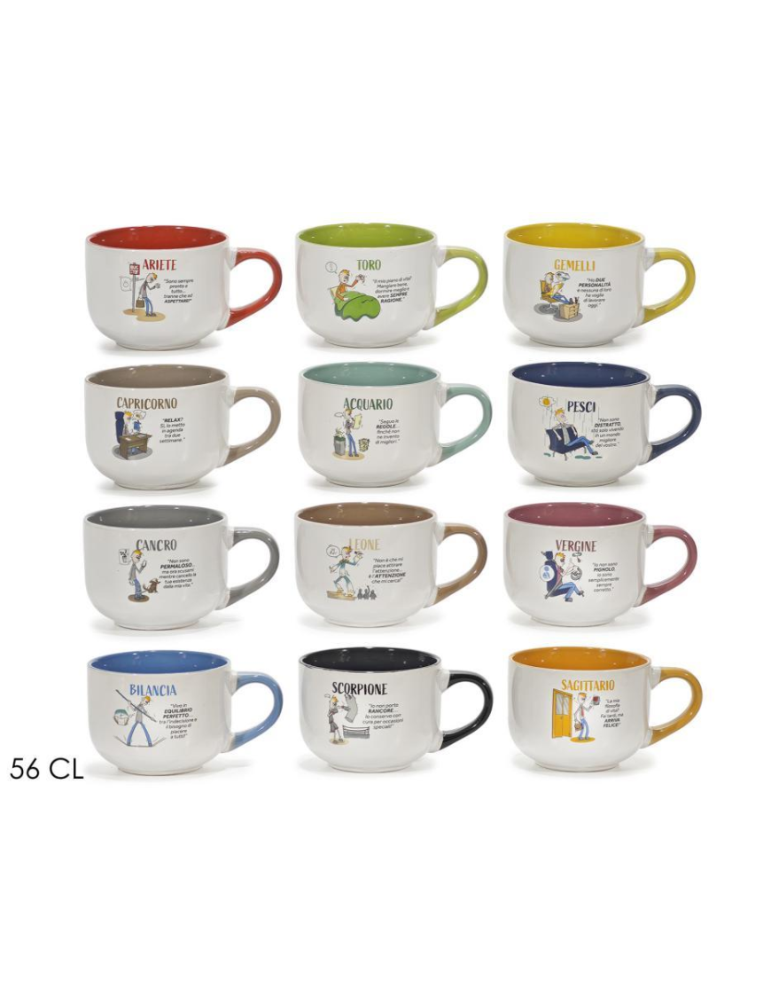 TAZZA LATTE 56cl SEGNI ZODIACALE
