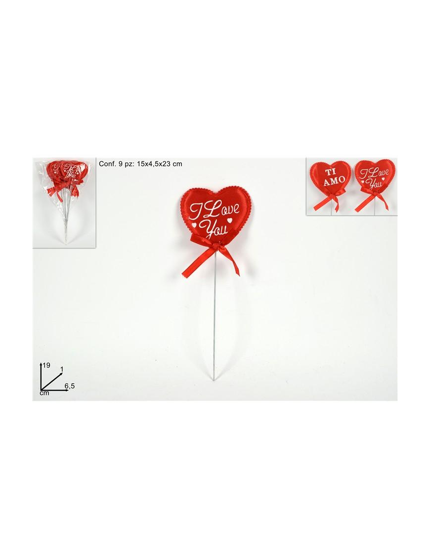 HEART PIN 19cm 9 pieces