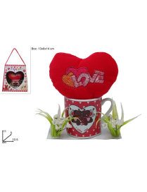 TAZZINA CON CUORE PELUCHE