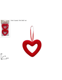HEART HANGER 8cm 2 pieces