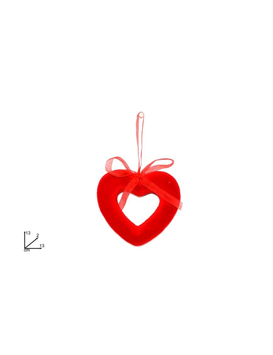 APPENDINO CUORE 13cm VELLUTO