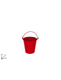 SECCHIO LATTA ROSSO 10cm